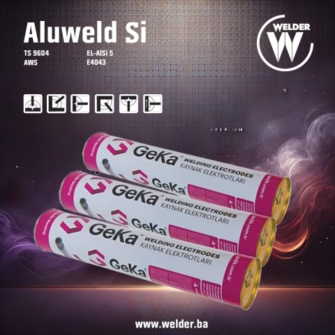 Elektroda Aluweld Si 3,2x350mm 2kg