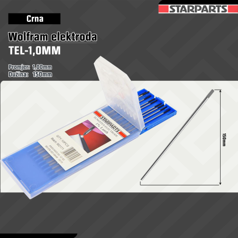 Crna Wolfram Elektroda 1.0 TEL-1.0mm