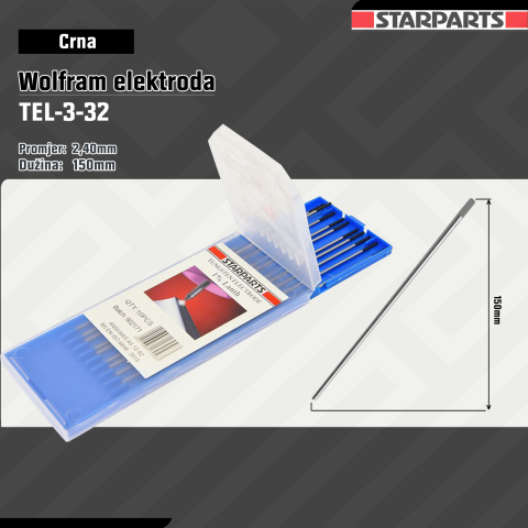 Crna Wolfram Elektroda 2.4 TEL-3-32