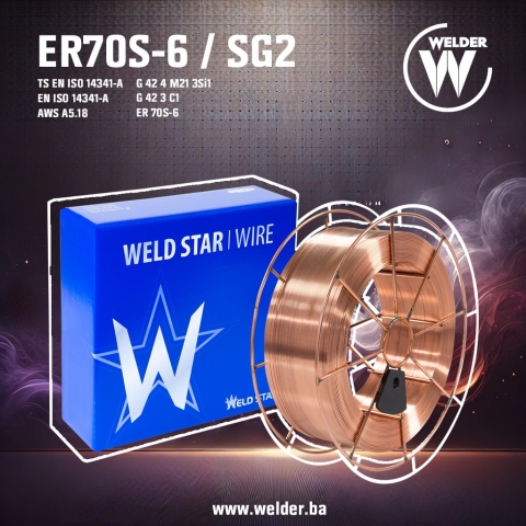 Weldstar Žica SG2 ER70S-6 0.8mm 15kg