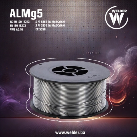 Žica MIG AlMg5 1,20mm ER5356 0,5kg D100