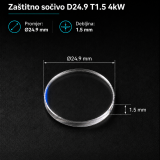 Zaštitno sočivo D24.9T1.5 Raytools