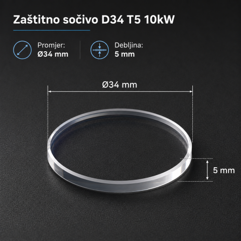 Zaštitno sočivo D34 T5 10kW
