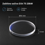Zaštitno sočivo D34 T5 20kW