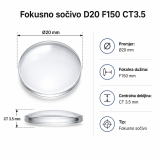 Fokusno sočivo D20 F150 CT3.5